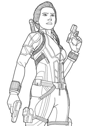 Black Widow boyama sayfası,  coloring page, Kara Dul, 