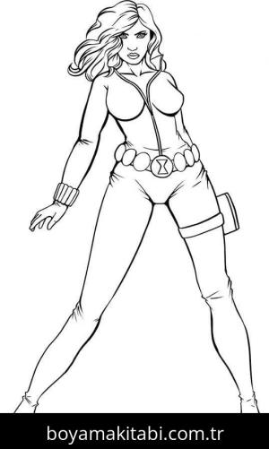 Black Widow boyama sayfası 53298,  coloring page, 