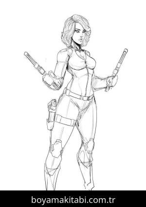 Black Widow boyama sayfası 53294,  coloring page, 