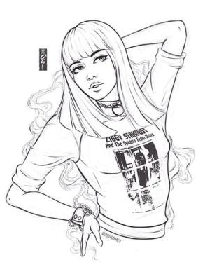 Blackpink boyama sayfası,  coloring page, Blackpink Lisa, 