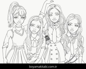 Blackpink boyama sayfası 53317,  coloring page, 