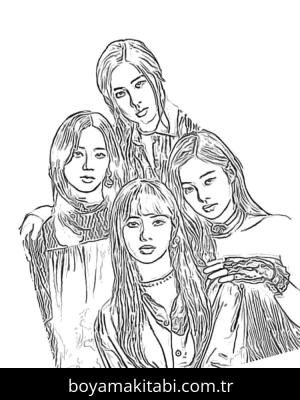 Blackpink boyama sayfası 53325,  coloring page, 