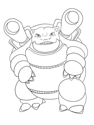 Blastoise boyama sayfası,  coloring page, Blastoise anahat, 