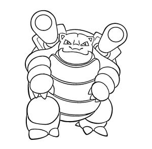 Blastoise boyama sayfası,  coloring page, Ücretsiz Blastoise görseli, 