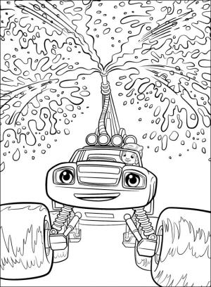 Blaze Ve Canavar Makineleri boyama sayfası,  coloring page, Blaze Ve AJ, 