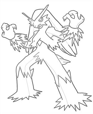 Blaziken boyama sayfası,  coloring page, Blaziken Kalesi, 