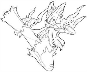 Blaziken boyama sayfası,  coloring page, Mega Blaziken Vuruşu, 