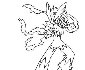 Blaziken boyama sayfası,  coloring page, Mega Blaziken Dövüş, 