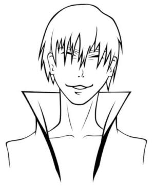 Bleach boyama sayfası,  coloring page, Happy Ichimaru, 