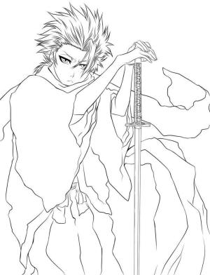 Bleach boyama sayfası,  coloring page, Taze Toshiro, 