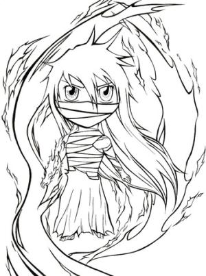 Bleach boyama sayfası,  coloring page, Chibi Mugetsu, 