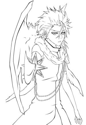 Bleach boyama sayfası,  coloring page, Toushiro Hitsugaya, 