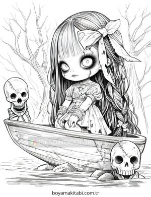 Block Style boyama sayfası – çocuk aktivitesi, PDF indir