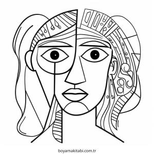 Block Style boyama sayfası – renkli çizimler, okul öncesi