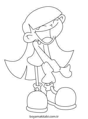 Block Style boyama sayfası – kolay boyama, eğitici aktivite