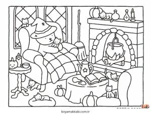 Block Style boyama sayfası – boyama etkinliği, çocuk aktivitesi