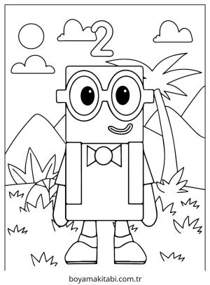 Block Style boyama sayfası – yaratıcılığı geliştirir, keyifli zaman