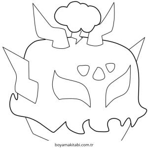 Blox Fruits boyama sayfası – çocuklar için, çizgi film temalı