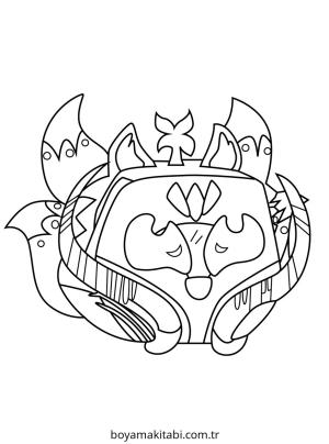 Blox Fruits boyama sayfası – PDF indir, sevimli karakter