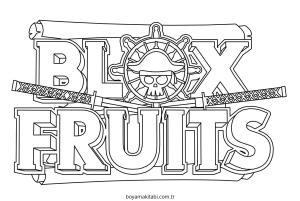Blox Fruits boyama sayfası – renkli çizimler, okul öncesi
