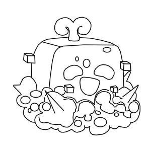 Blox Fruits boyama sayfası,  coloring page, Blox Fruits Kontrol, 