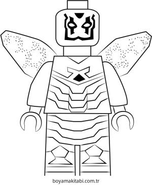 Blue Beetle boyama sayfası – çocuklar için, çizgi film temalı