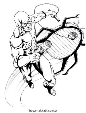 Blue Beetle boyama sayfası – kolay boyama, eğitici aktivite