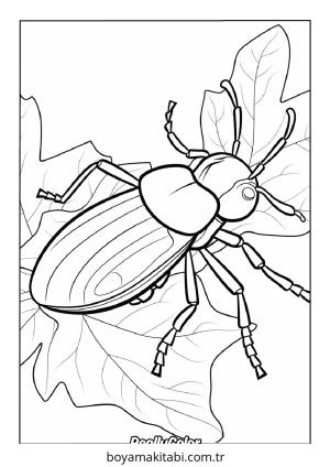 Blue Beetle boyama sayfası – evde etkinlik, ücretsiz yazdır