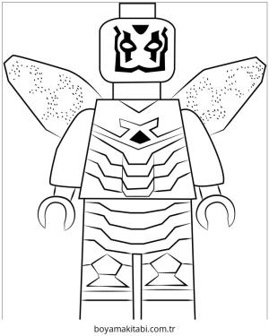 Blue Beetle boyama sayfası – el becerilerini geliştirir, boyama çalışması