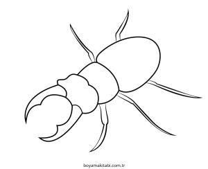 Blue Beetle boyama sayfası – çocuk aktivitesi, PDF indir