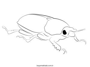 Blue Beetle boyama sayfası – eğitici aktivite, yaratıcılık