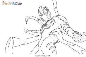 Blue Beetle boyama sayfası – boyama etkinliği, çocuk aktivitesi