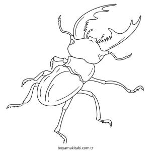 Blue Beetle boyama sayfası – PDF indir, sevimli karakter