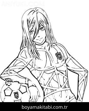 Blue Lock boyama sayfası – boyama çalışması, yaratıcılığı geliştirir