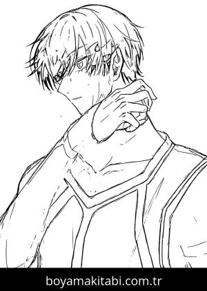 Blue Lock boyama sayfası – eğlenceli etkinlik, el becerilerini geliştirir