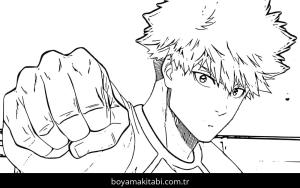 Blue Lock boyama sayfası – boyama etkinliği, çocuk aktivitesi