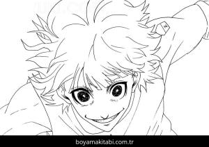 Blue Lock boyama sayfası – renkli çizimler, okul öncesi