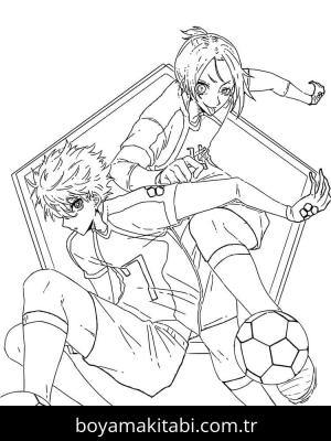 Blue Lock boyama sayfası – PDF indir, sevimli karakter