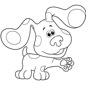 Blue’s Clues boyama sayfası,  coloring page, Dostça Blue, 