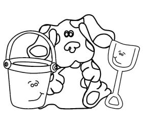 Blue’s Clues boyama sayfası,  coloring page, Blue’s Clues dan Blue, 