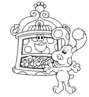 Blue’s Clues boyama sayfası,  coloring page, Blue ve Boogie Woogie, 