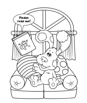 Blue’s Clues boyama sayfası,  coloring page, Mutlu Blue, 