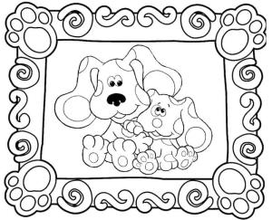 Blue’s Clues boyama sayfası,  coloring page, Blue resmi, 