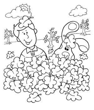 Blue’s Clues boyama sayfası,  coloring page, Blue ve Joe, 