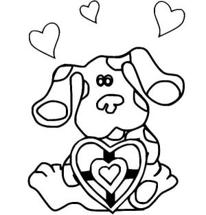 Blue’s Clues boyama sayfası,  coloring page, Güzel Blue, 