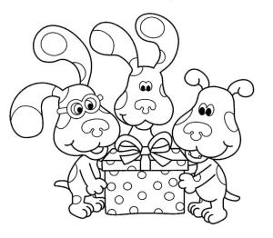 Blue’s Clues boyama sayfası,  coloring page, Blue ve arkadaşları, 