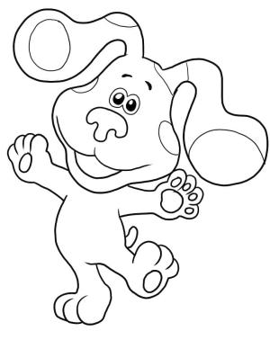 Blue’s Clues boyama sayfası,  coloring page, Yazdırılabilir sevimli Blue, 