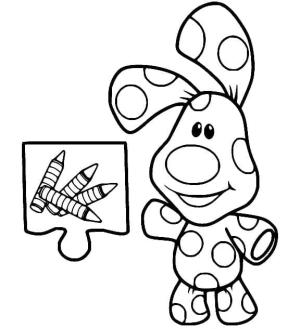 Blue’s Clues boyama sayfası,  coloring page, Blue’s Clues den Polka Dots, 