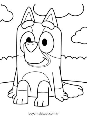 Bluey boyama sayfası – yaratıcılık, eğlenceli etkinlik