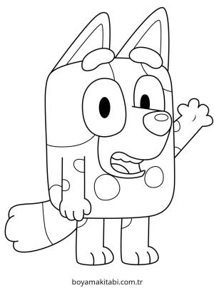 Bluey boyama sayfası – yaratıcılık, eğlenceli etkinlik